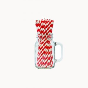 Red & White Smoothie Paper Straw – Pack of 1000