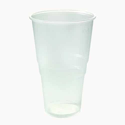 Plastic Pint Glass Clear – Pack of 50