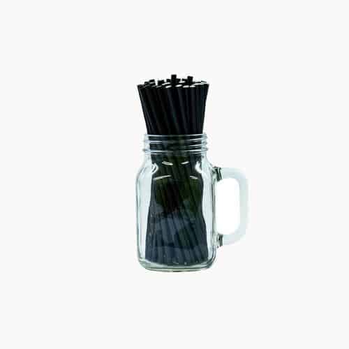 Black Paper Drinking Straw – Pack of 250