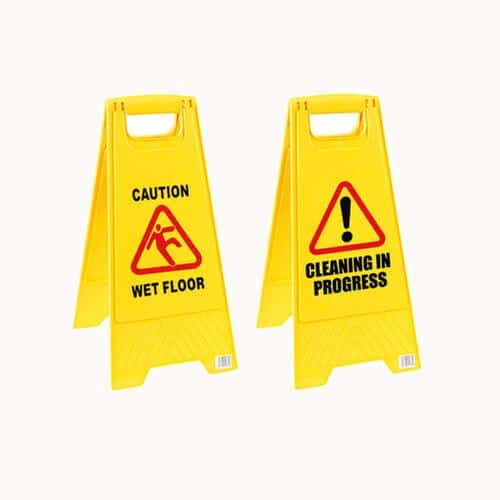 Caution Folding Safety Sign Yellow